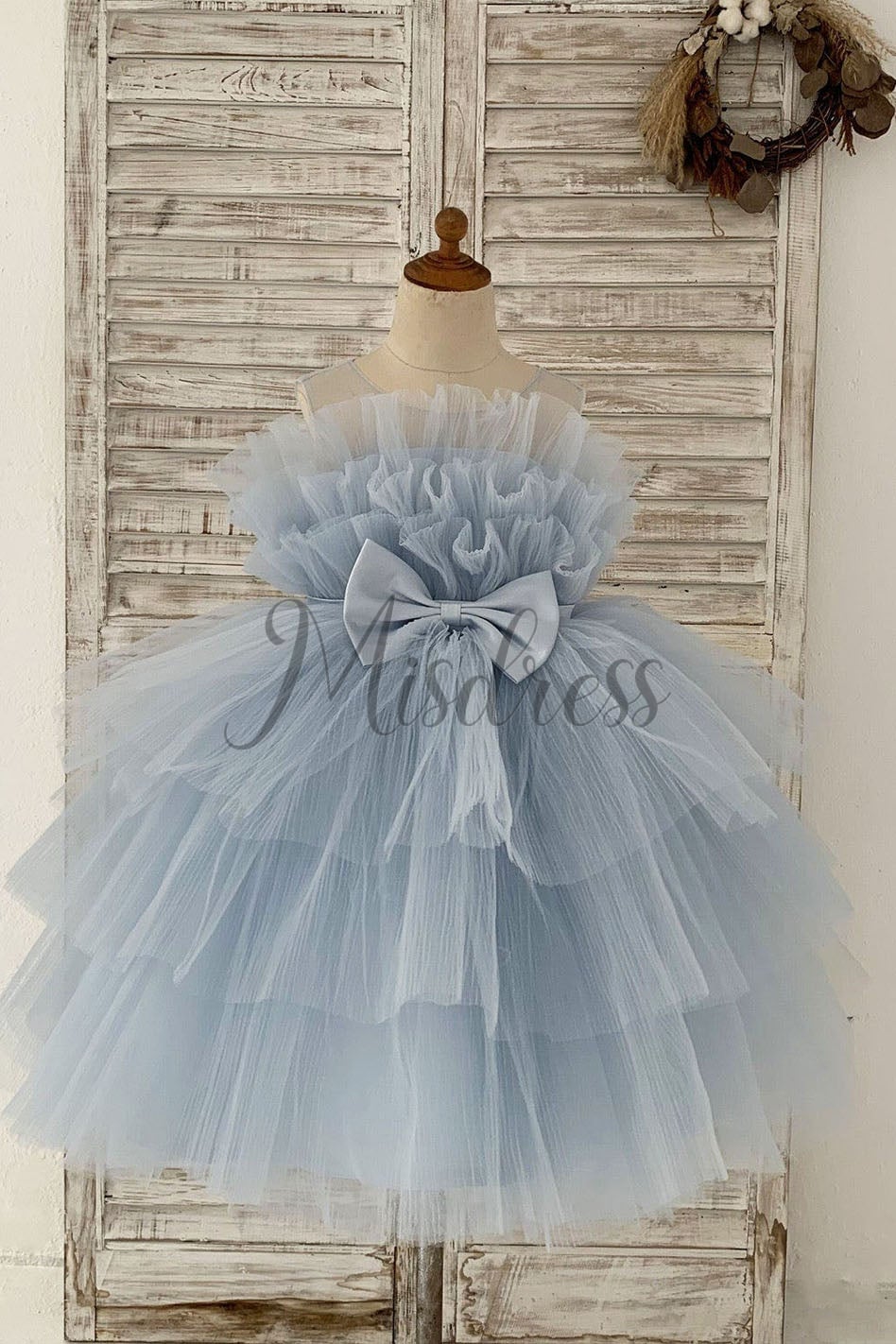 Dusty blue 2024 kids dress